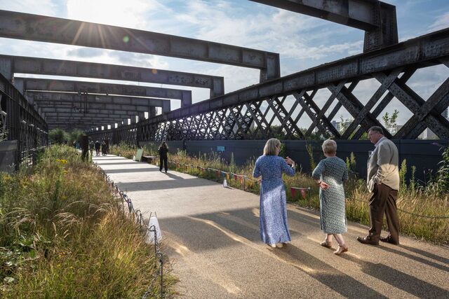 The Castlefield Viaduct. 