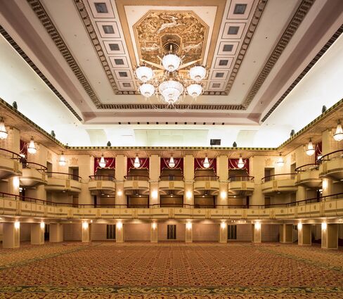 The main ballroom at the Waldorf Astoria.