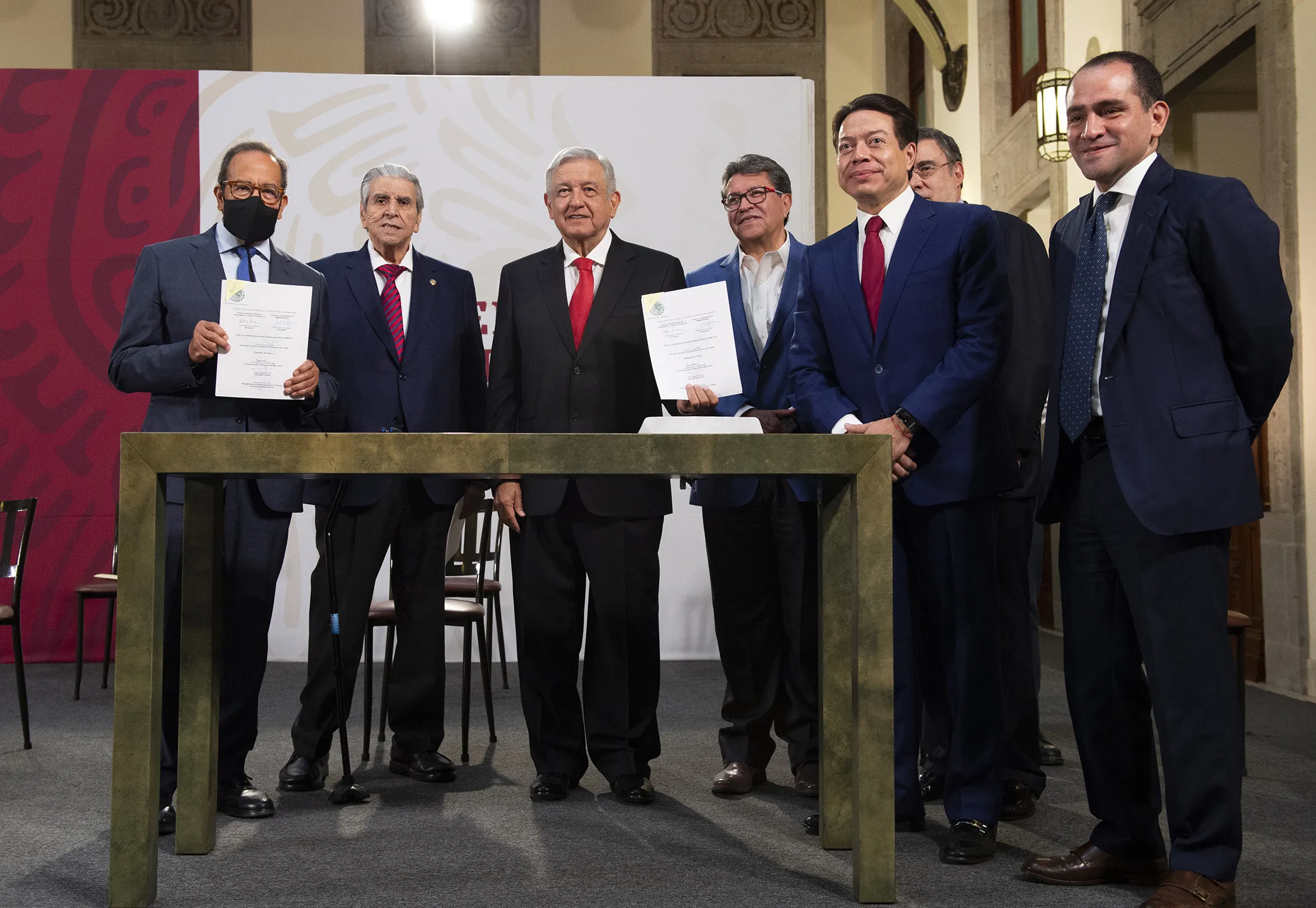 Cuauhtémoc, Ciudad de México, México, 22 de julio de 2020. Andres Manuel Lopez Obrador attends a press conference in Mexico City on July 22.