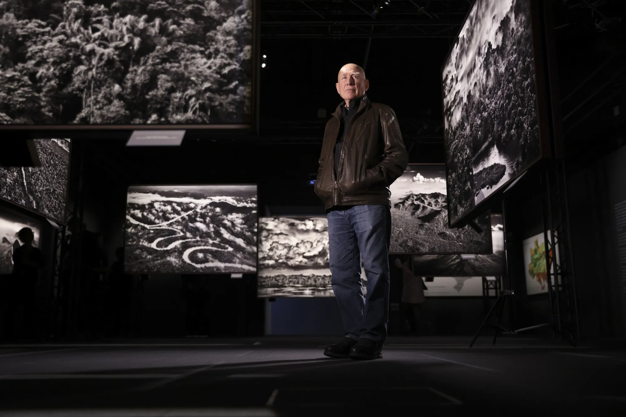 Sebastiao&nbsp;Salgado at his&nbsp;Amazonia exhibition at the Science Museum in London,&nbsp;on&nbsp;Oct. 13.