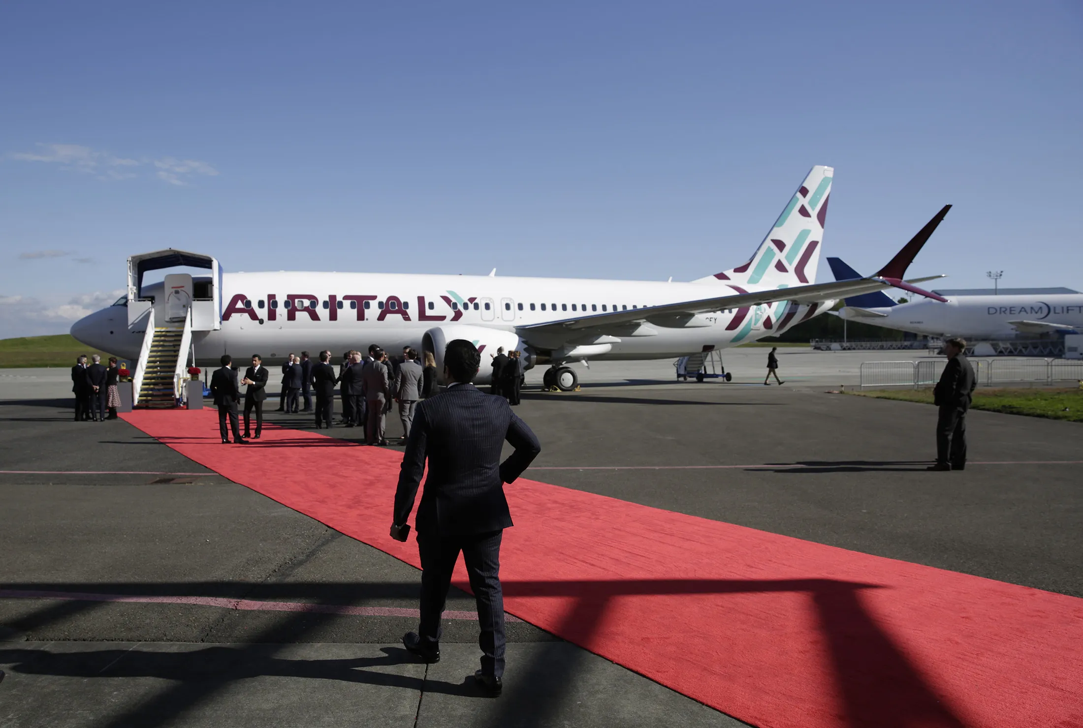 A new Air Italy Boeing 737 Max 8 in Everett, Washington, on May 11, 2018.&nbsp;
