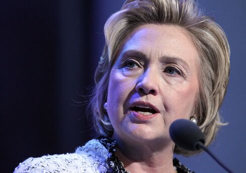 Former U.S. Secretary of State Hillary Clinton