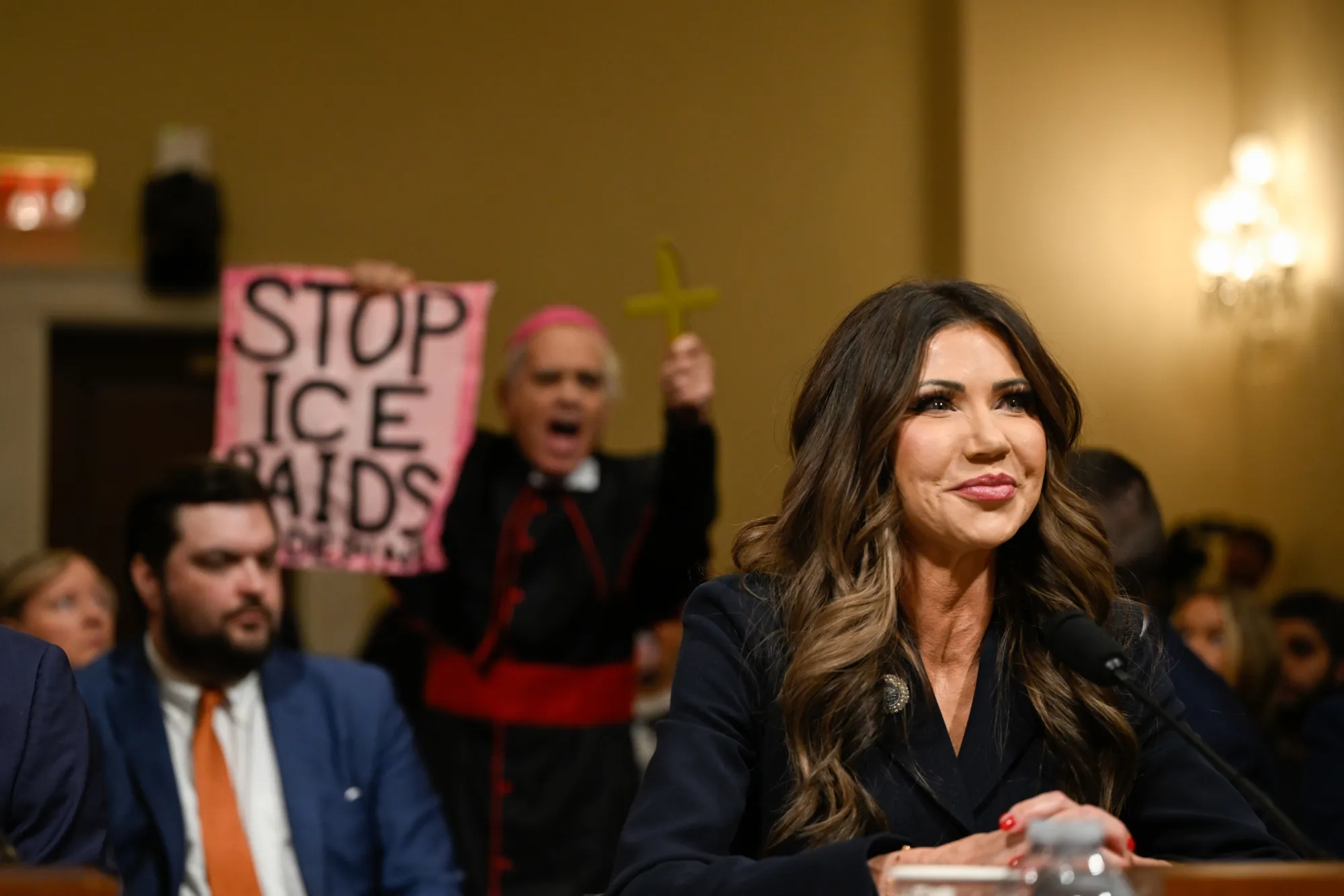 Noem Faces Fury Over Deportations During Fiery House Hearing - Bloomberg