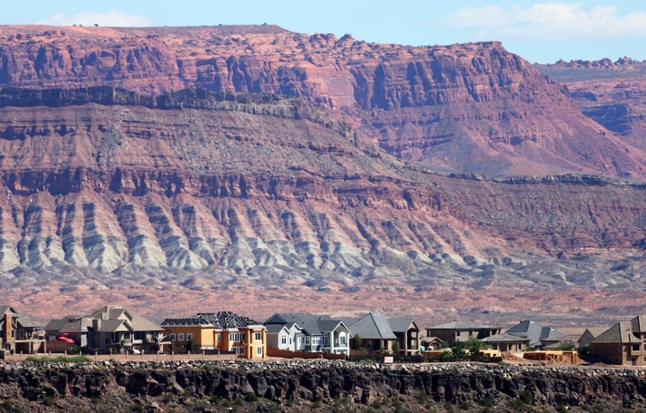 New homes under construction in St. George, Utah, in 2013 