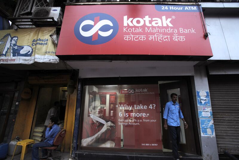 A Kotak Mahindra Bank Ltd. branch in Mumbai, India.