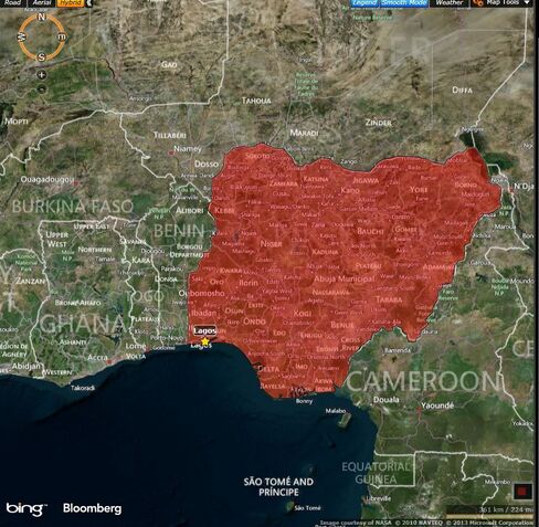 MAP: Nigeria