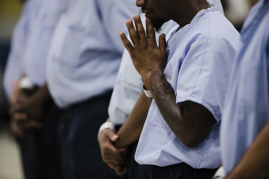 Inmates in the Curran-Fromhold Correctional Facility in Philadelphia