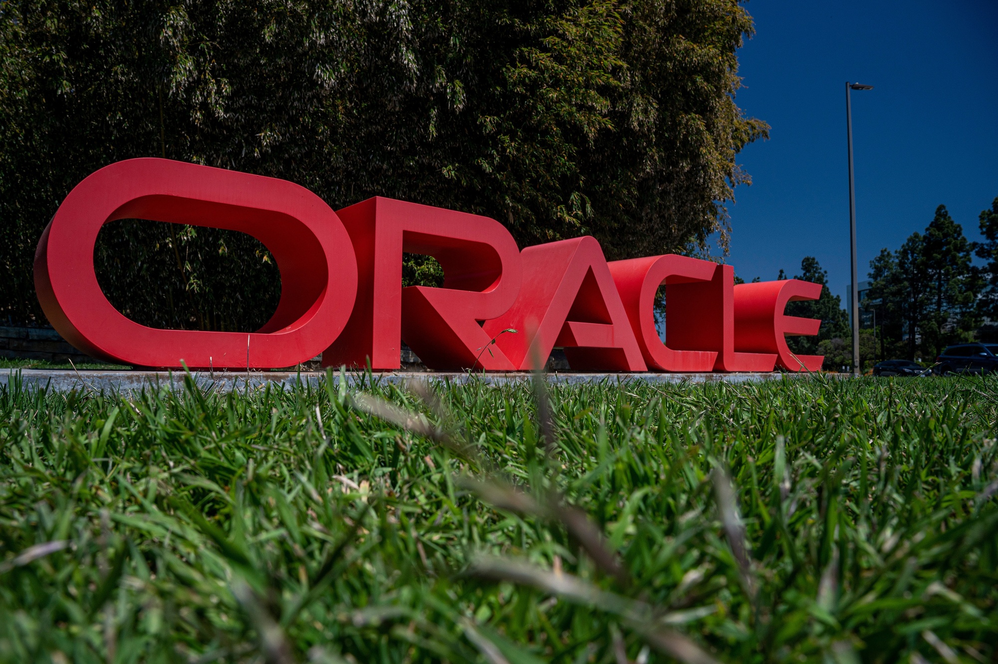 The Oracle offices in Redwood City, California.