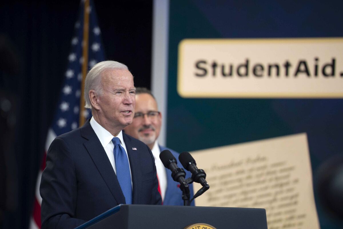 Biden Promotes Student Debt Relief Three Weeks Before Election - Bloomberg