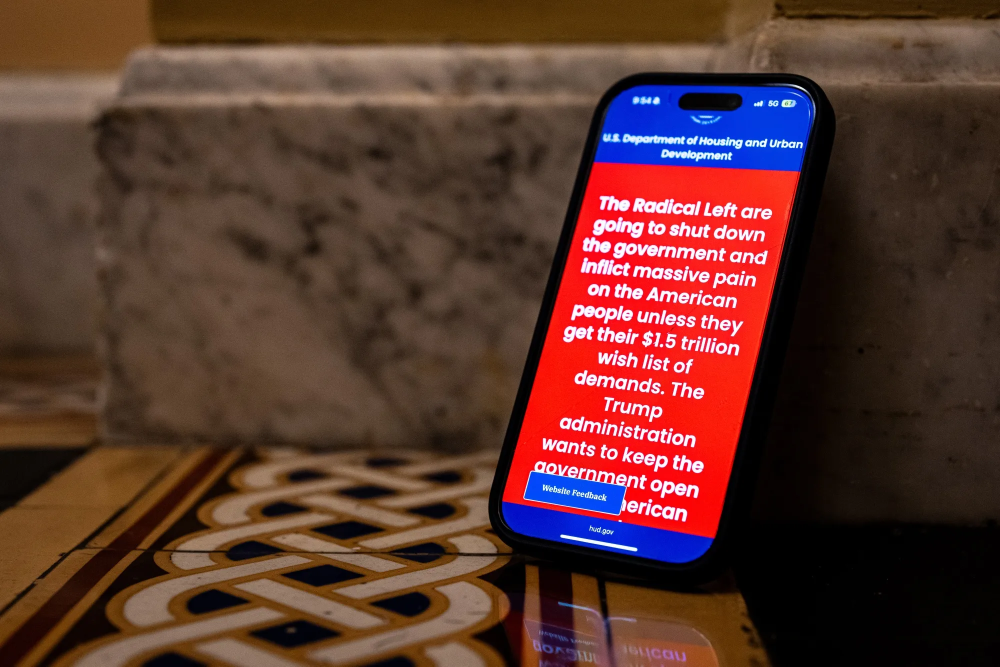 The Trump administration used federal websites and employee email lists to spread its message on the shutdown.