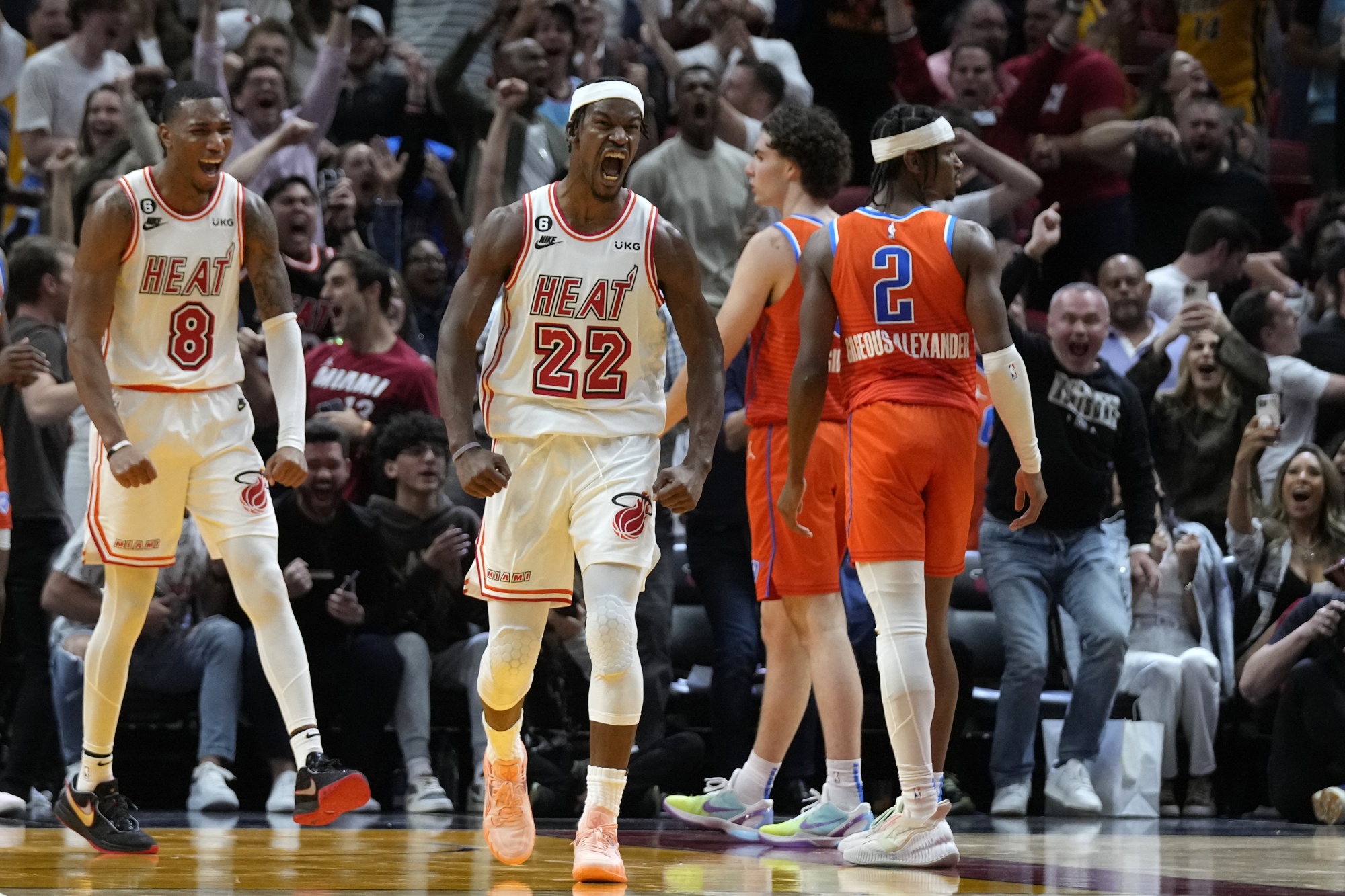 Butler, Heat set NBA free throw record, beat OKC 112-111