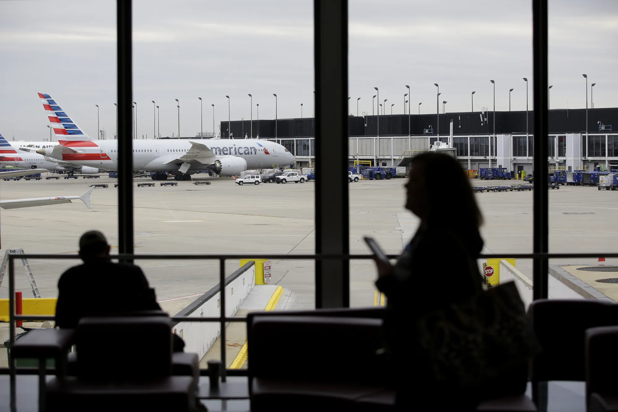 American Airlines&nbsp;planes at O'Hare International Airport (ORD) in Chicago, Illinois.