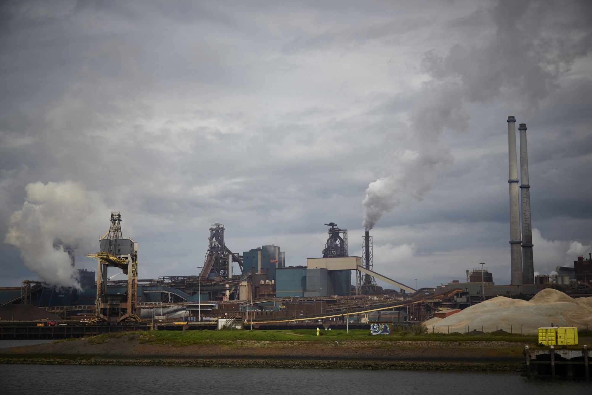 Tata Steel Plant Ijmuiden Holanda Foto editorial - Imagen de