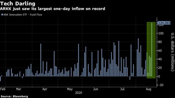 Tesla-Dependent ETF Sees Record Inflow After 24 Weeks of Gains