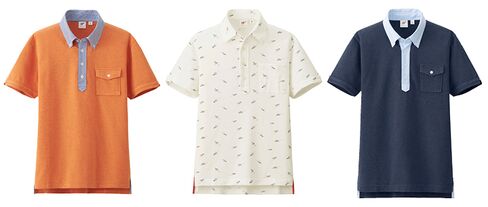 Select pieces from Uniqlo x Michael Bastian polo shirt line.