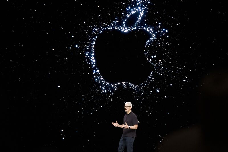 Tim Cook at the September&nbsp;2022 iPhone 14 launch.