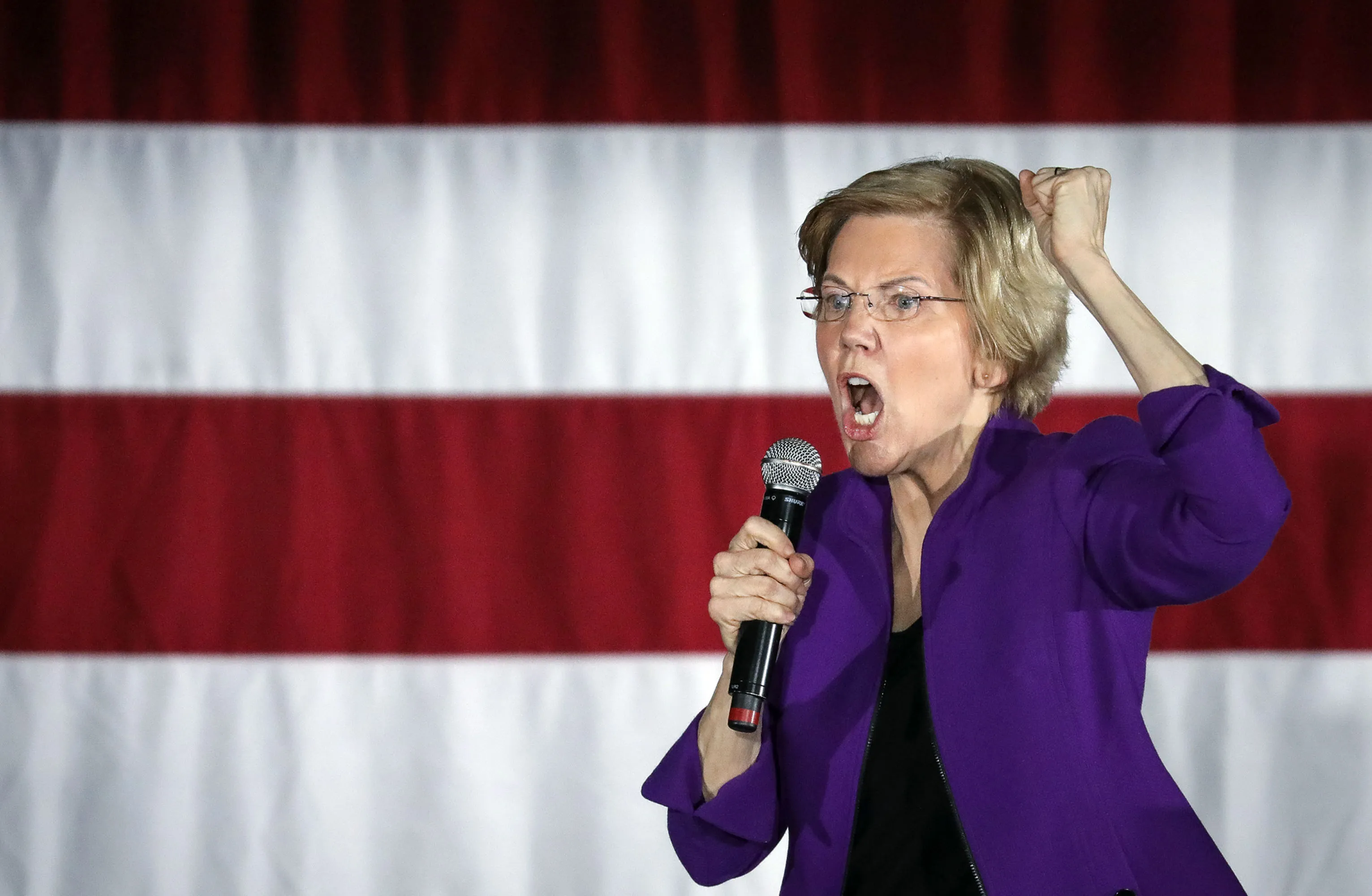 Elizabeth Warren during a campaign event, March 8.