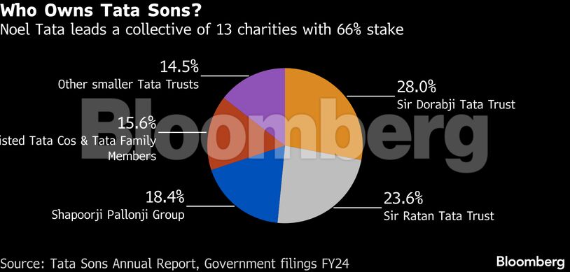 Who Owns Tata Sons? | Noel Tata leads a collective of 13 charities with 66% stake