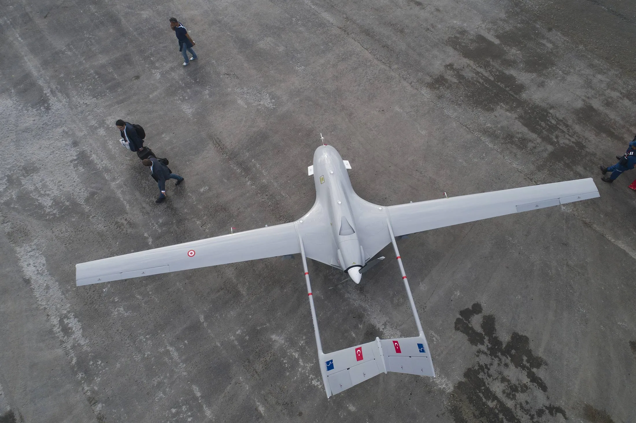 A Bayraktar TB-2 unmanned aerial vehicle.