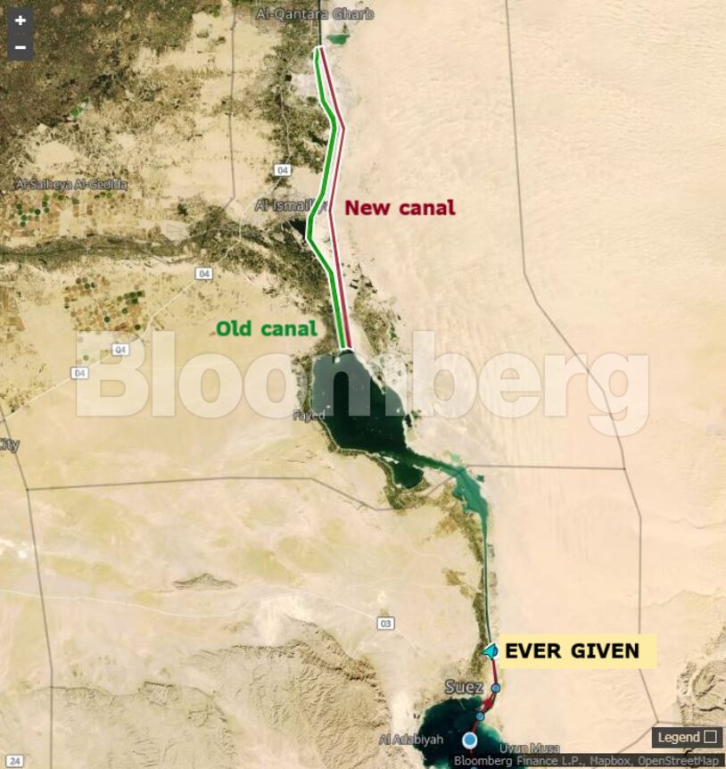 Suez Canal blocked