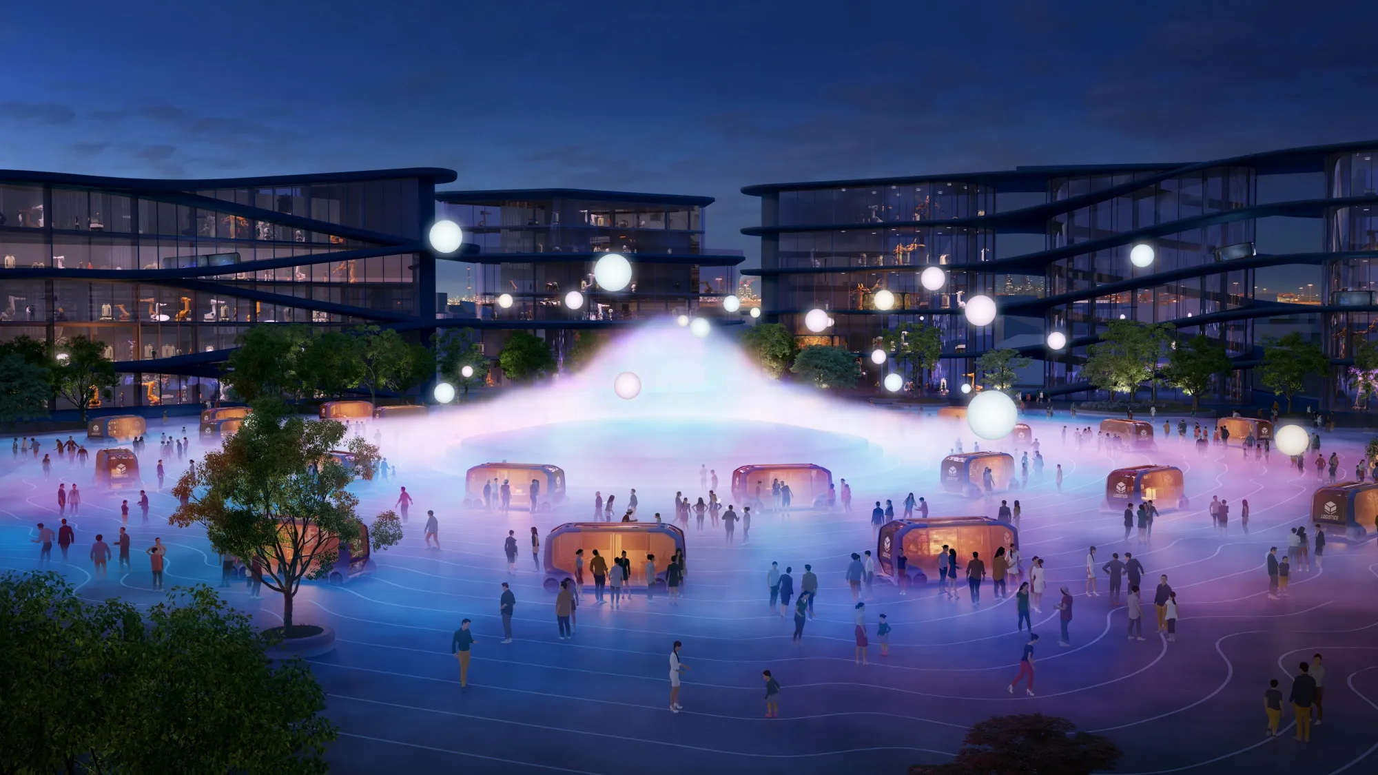 A rendering of Toyota’s 175-acre high-tech metropolis, Woven City, in Japan.
