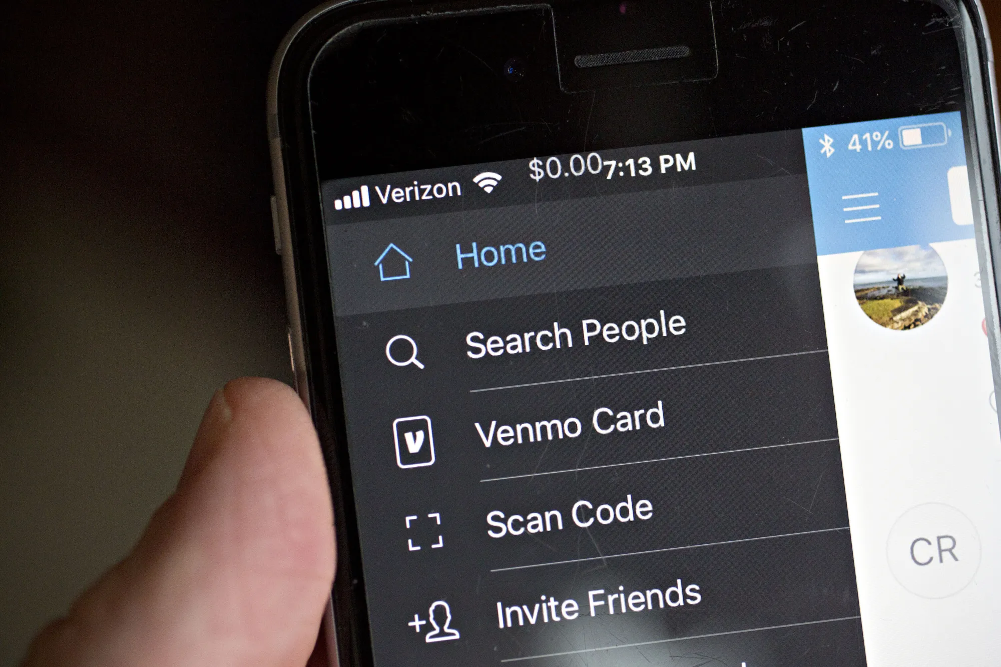 The Paypal&nbsp;Venmo app