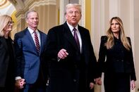 President-elect Trump Meets Republican Senators On Capitol Hill
