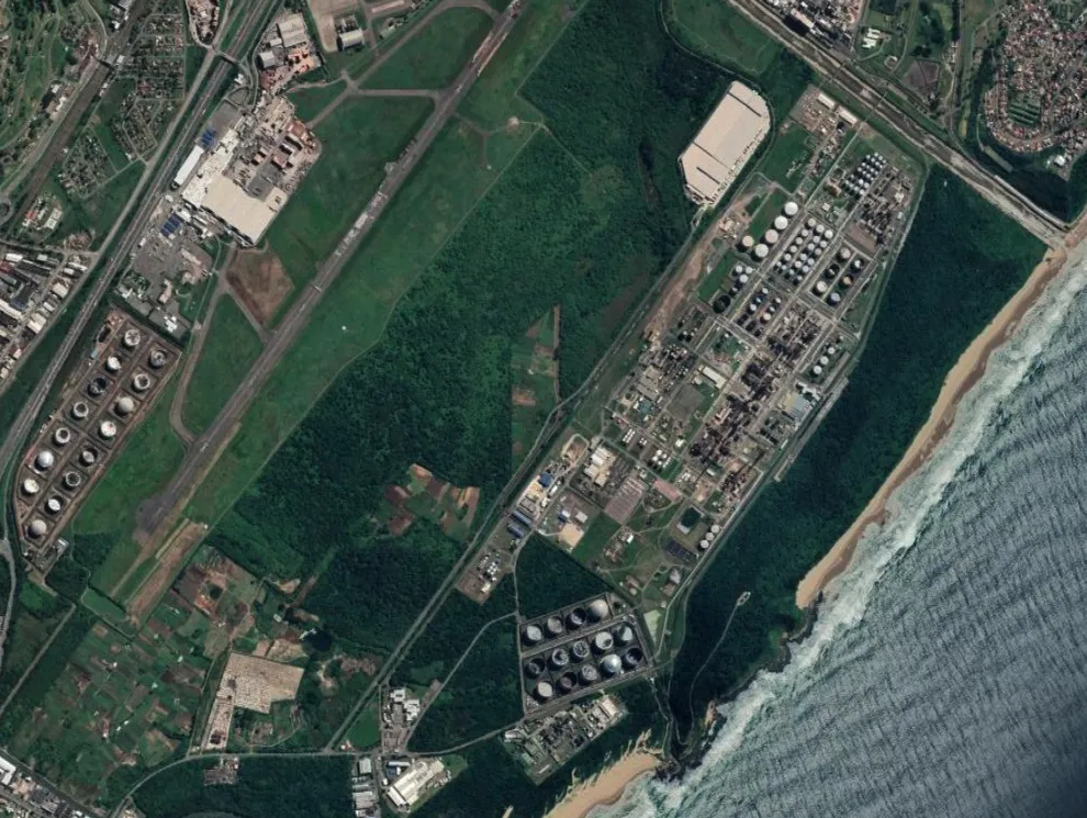 The Sabref refinery near Durban, South Africa.
