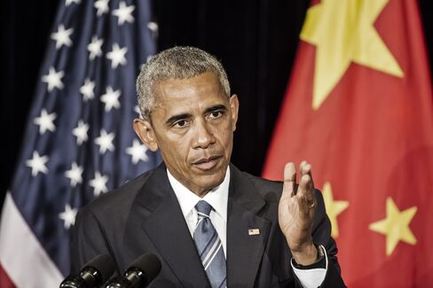 Barack Obama in Hangzhou on Sept. 5.