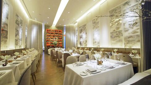 Chevalier is a luxurious French brasserie, featuring Baccarat crystal.