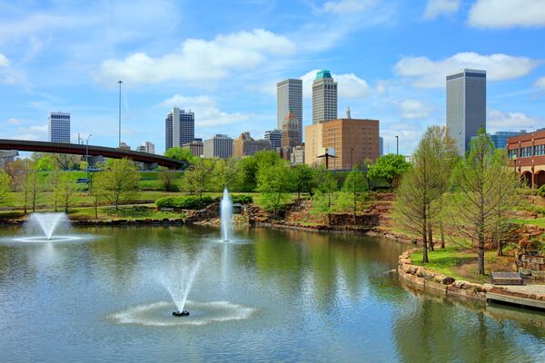 Centennial Park in Downtown Tulsa