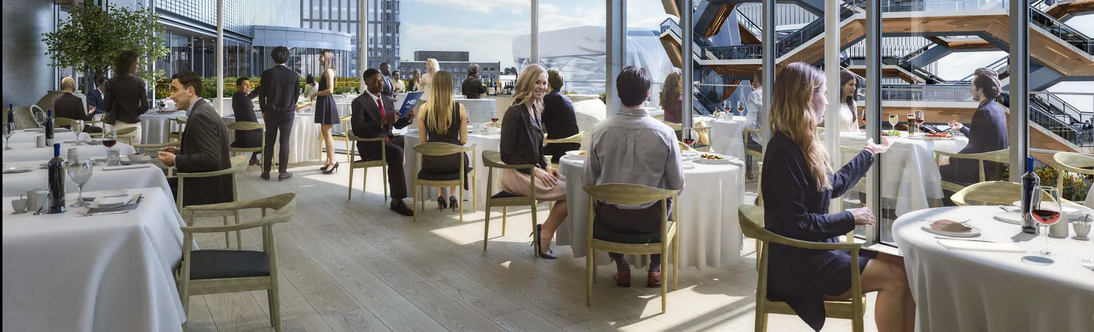 Interior View of Estiatorio Milos, The Shops & Restaurants at Hudson Yards
