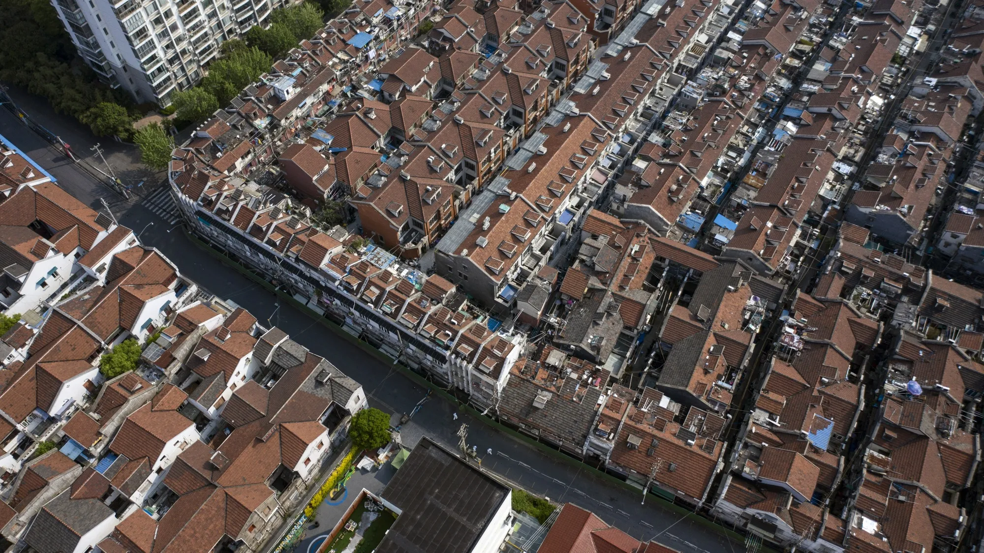 Homes in Shanghai, China.