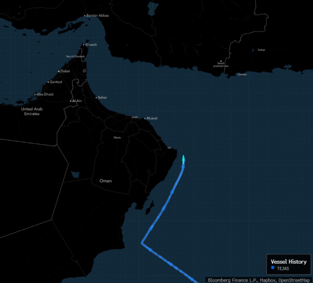 Sanctioned Iranian Tanker Approaches Persian Gulf, Tests US Blockade