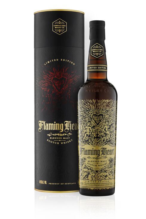 The packaging for Flaming Heart.