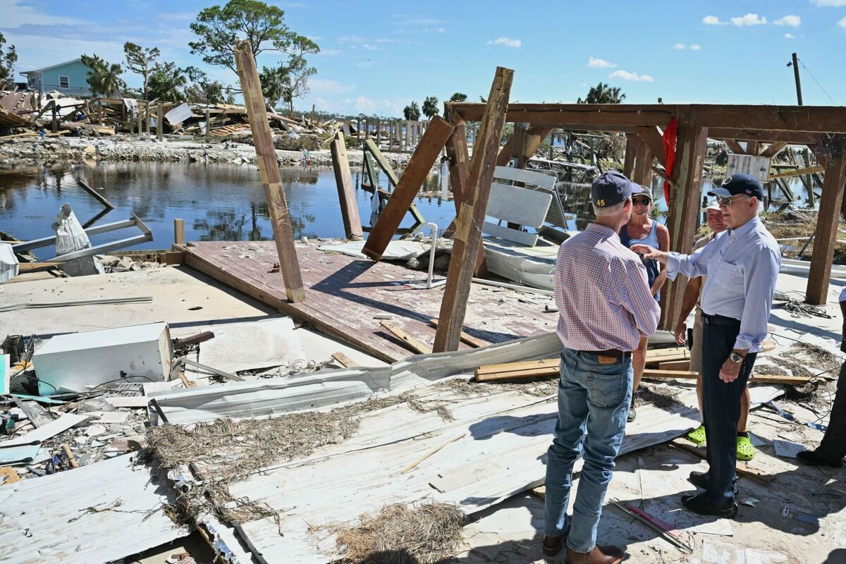 Biden Tours Helene Damage, Says Hurricane Recovery Will Cost Billions