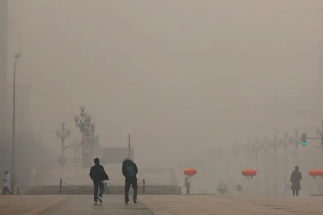 A hazy January day in Beijing