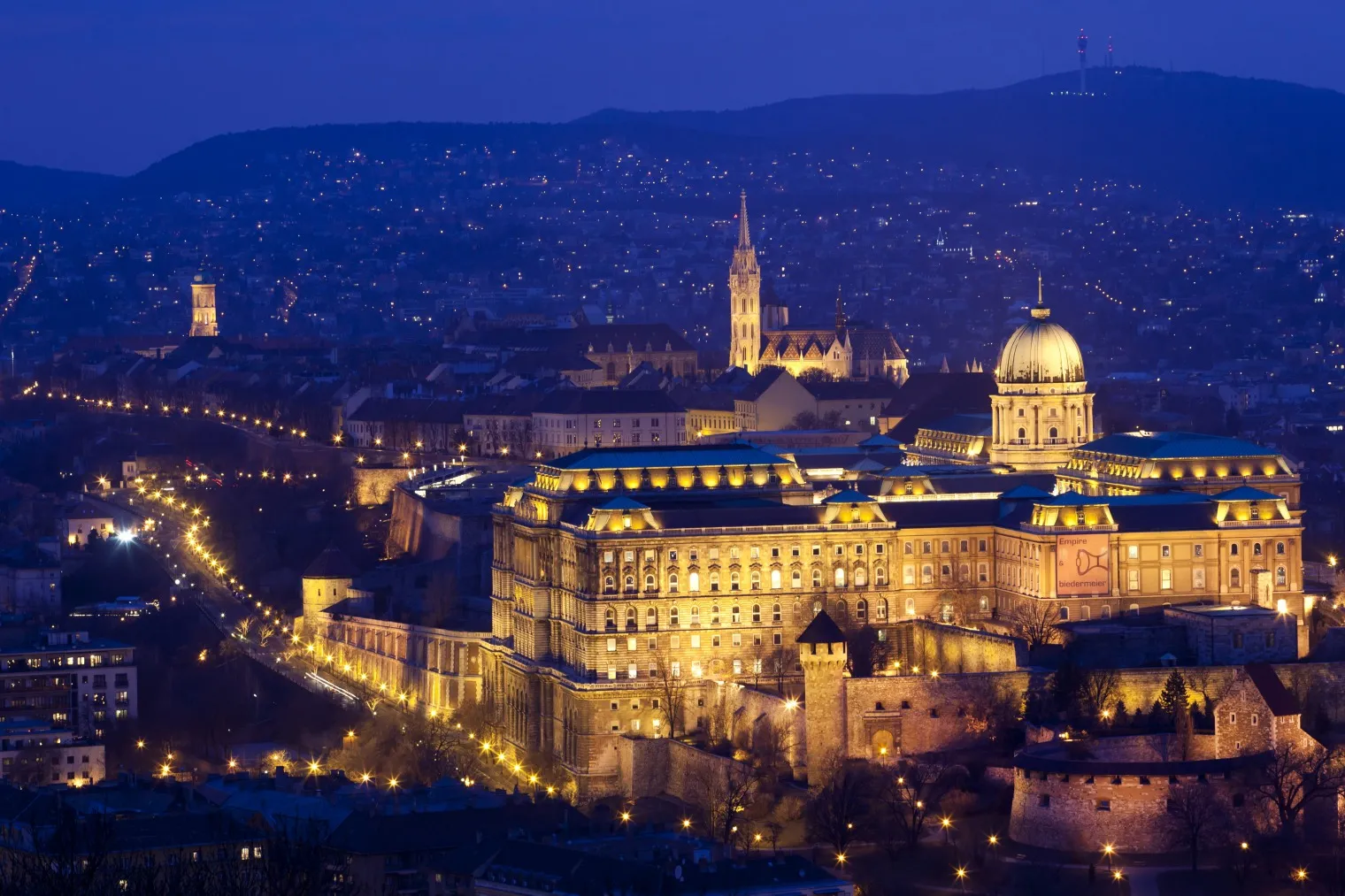 The Buda castle in Budapest.