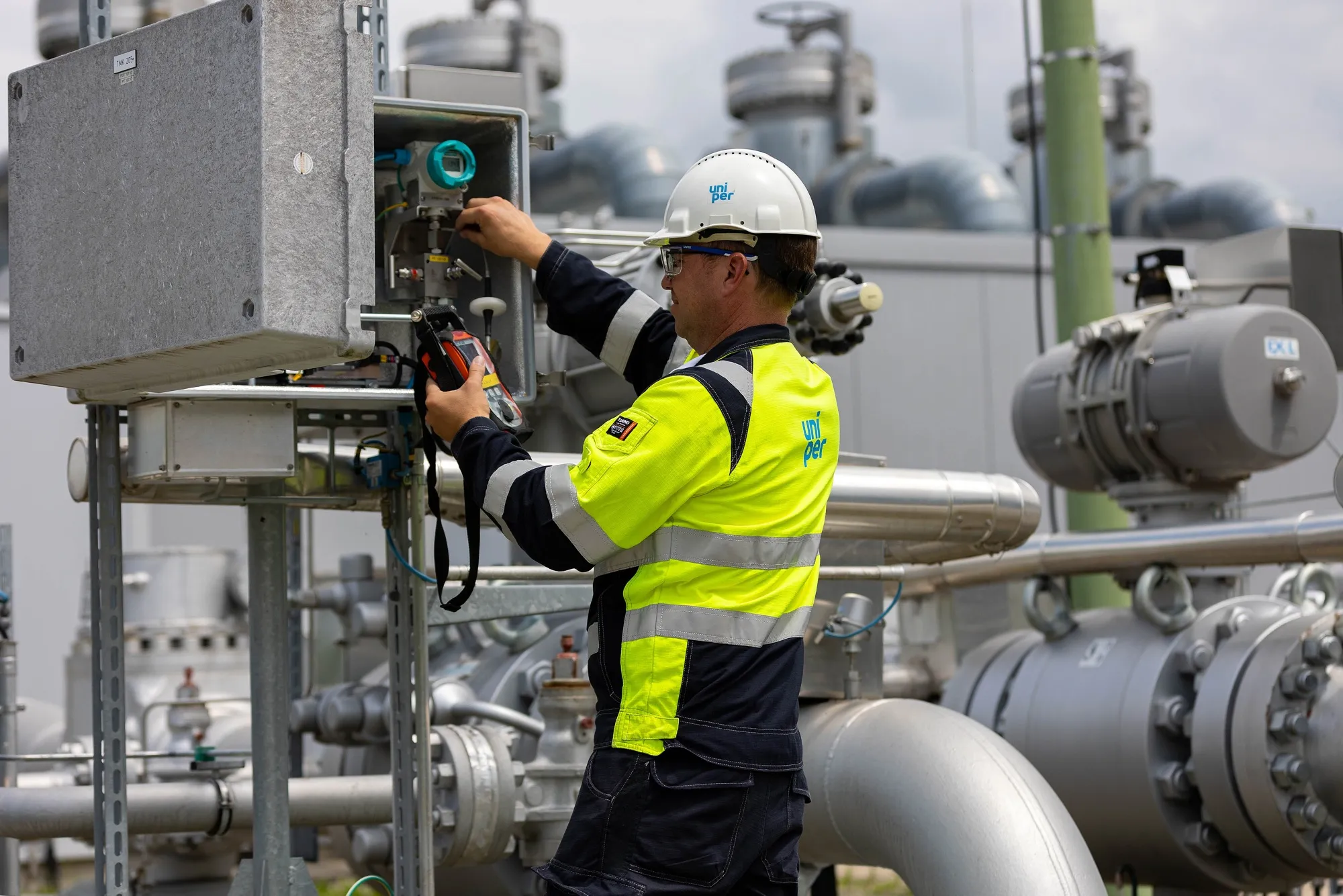A natural gas storage facility in Muhldorf, Germany.