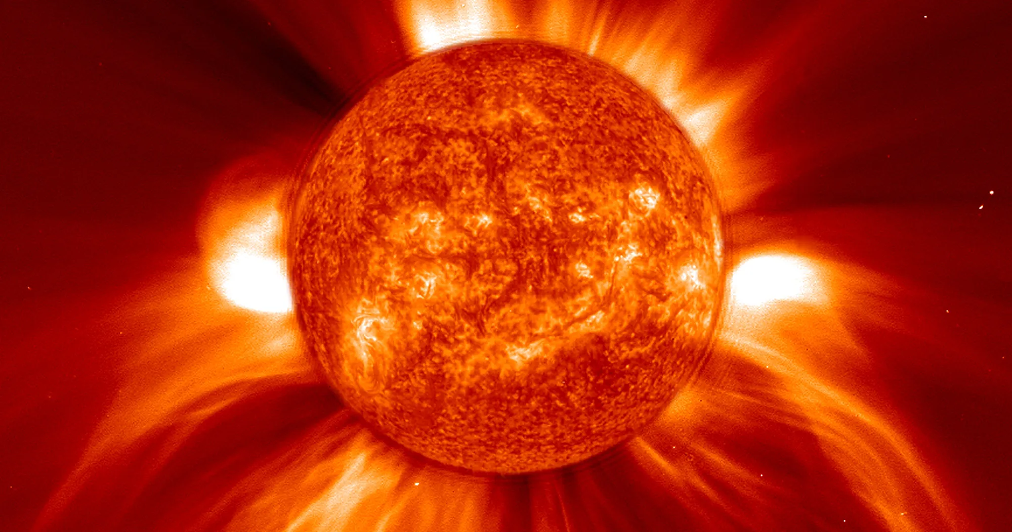 A widely spreading coronal mass ejection.