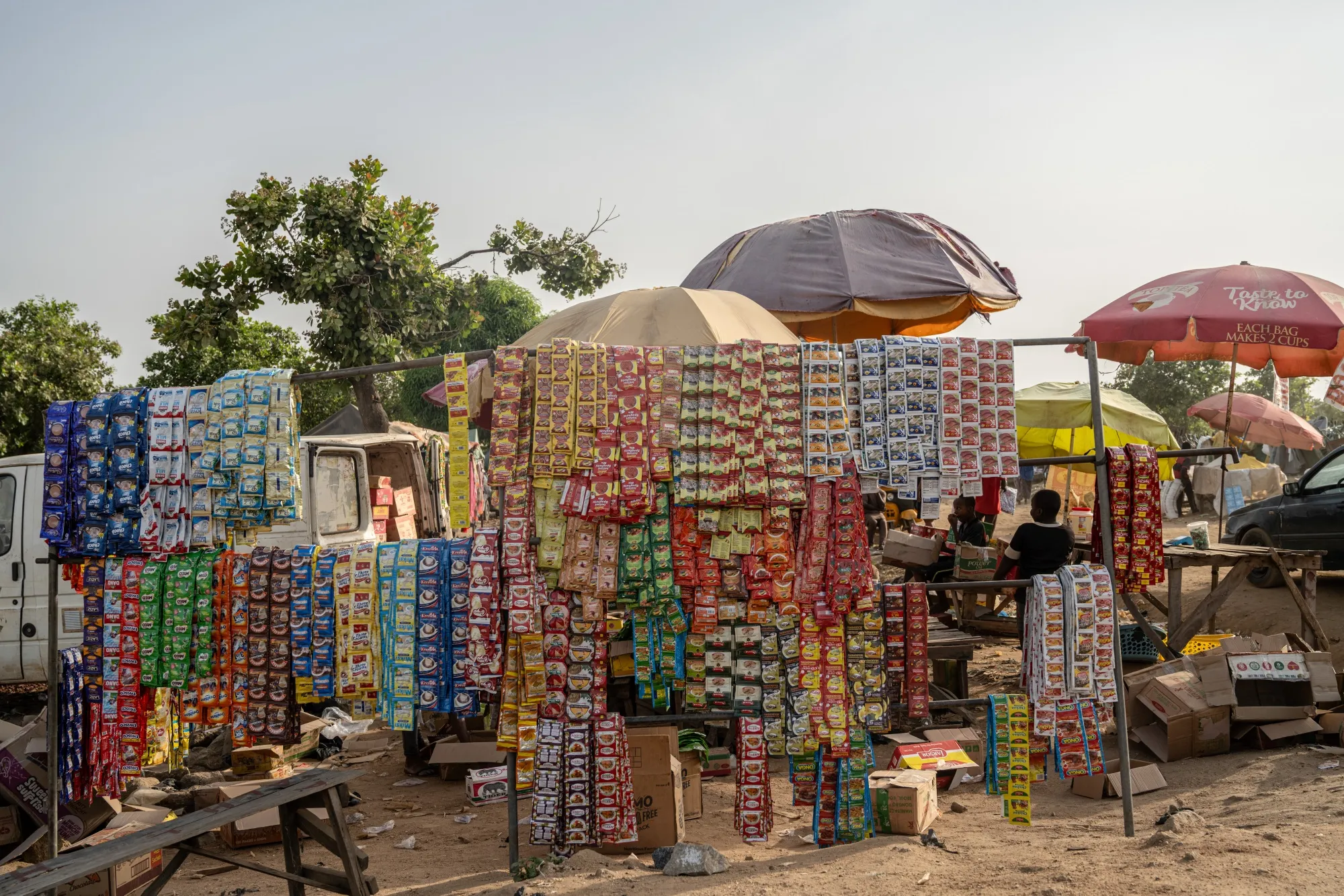 A roadside market in Abuja, Nigeria’s capital.&nbsp;