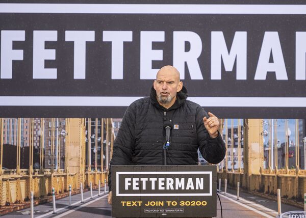 Lieutenant Governor John Fetterman Holds Campaign Rally
