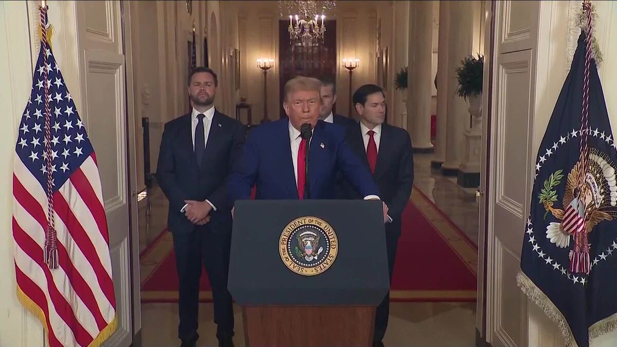 Trump Gives National Address on Iran Airstrikes