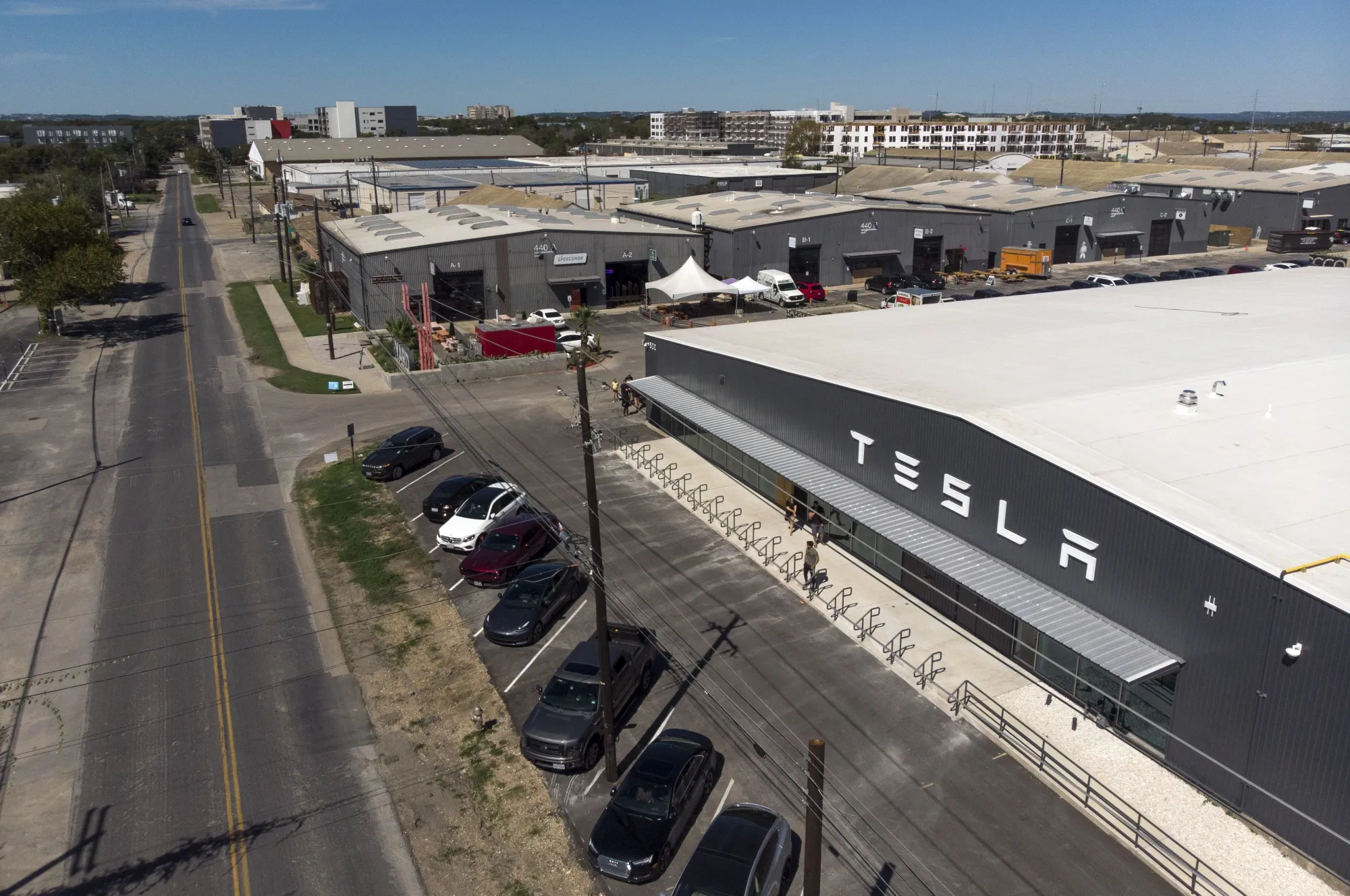 The Tesla&nbsp;showroom in Austin, Texas.