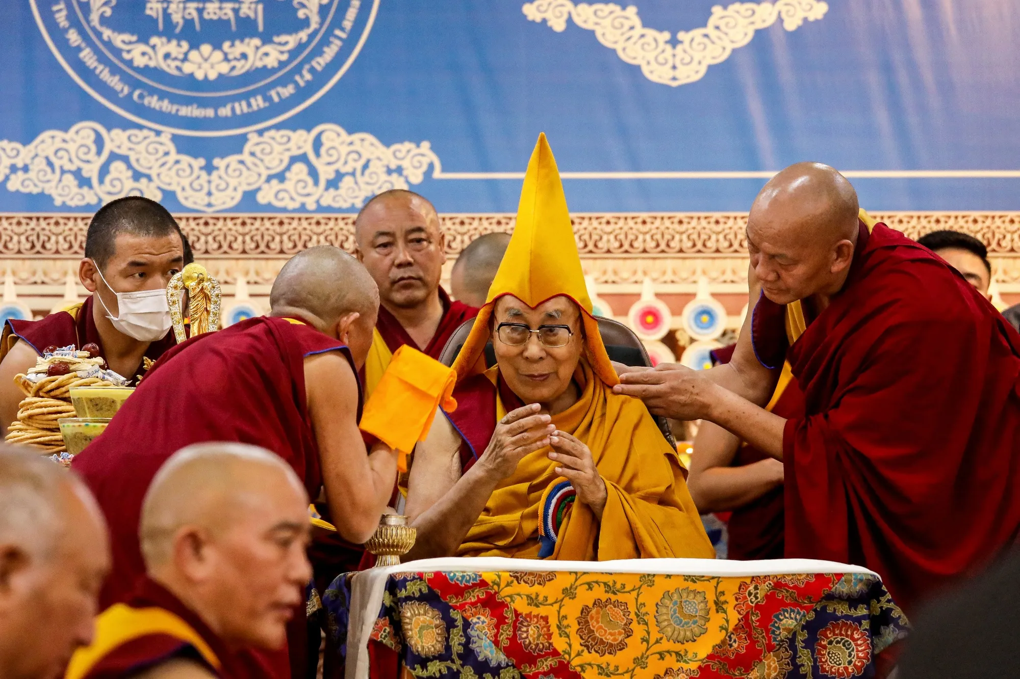 The Dalai Lama attends a&nbsp;ceremony in McLeod Ganj, near Dharamsala, on June 30.