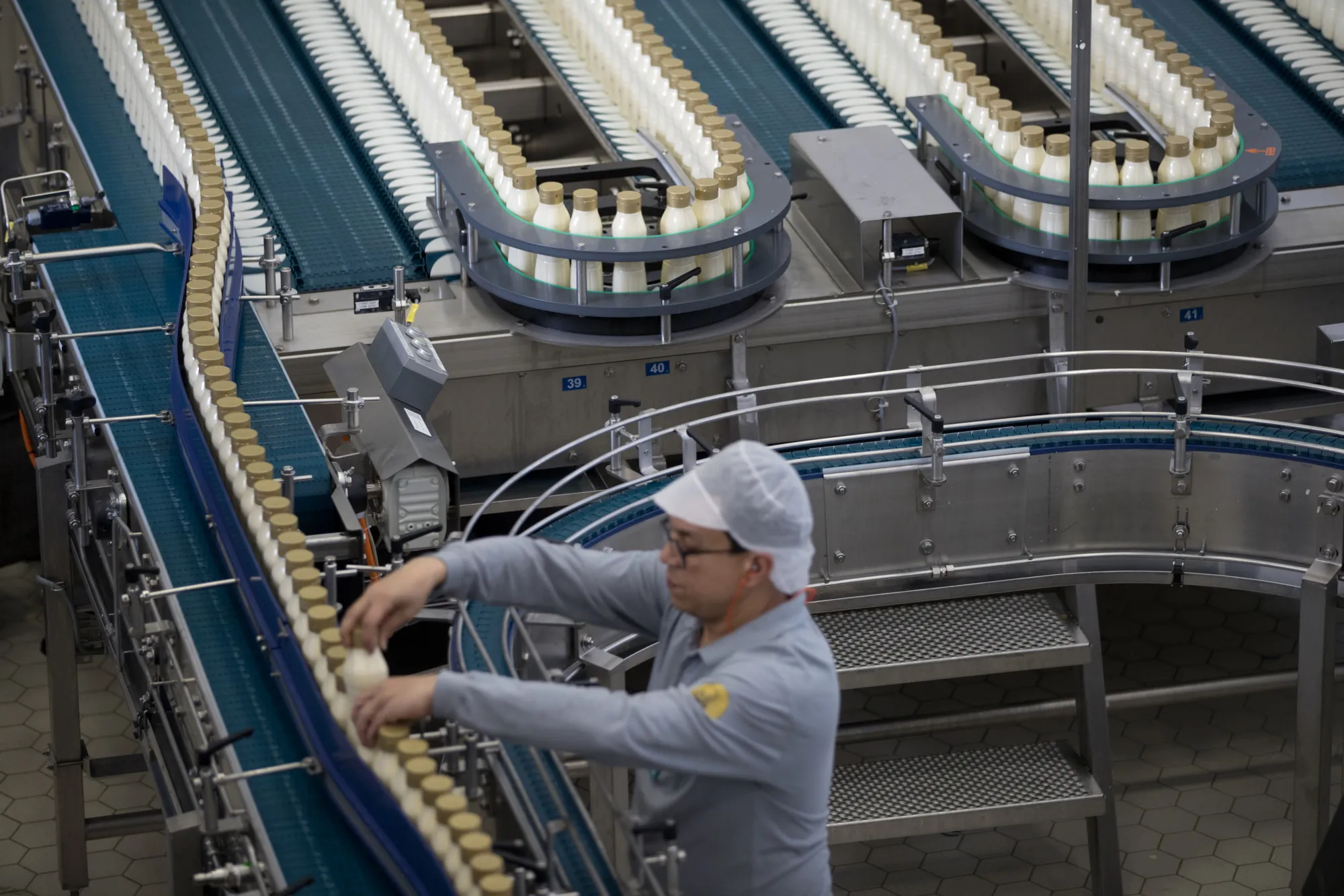 A&nbsp;production line inside the Unilever NV factory in Rotterdam, Netherlands.