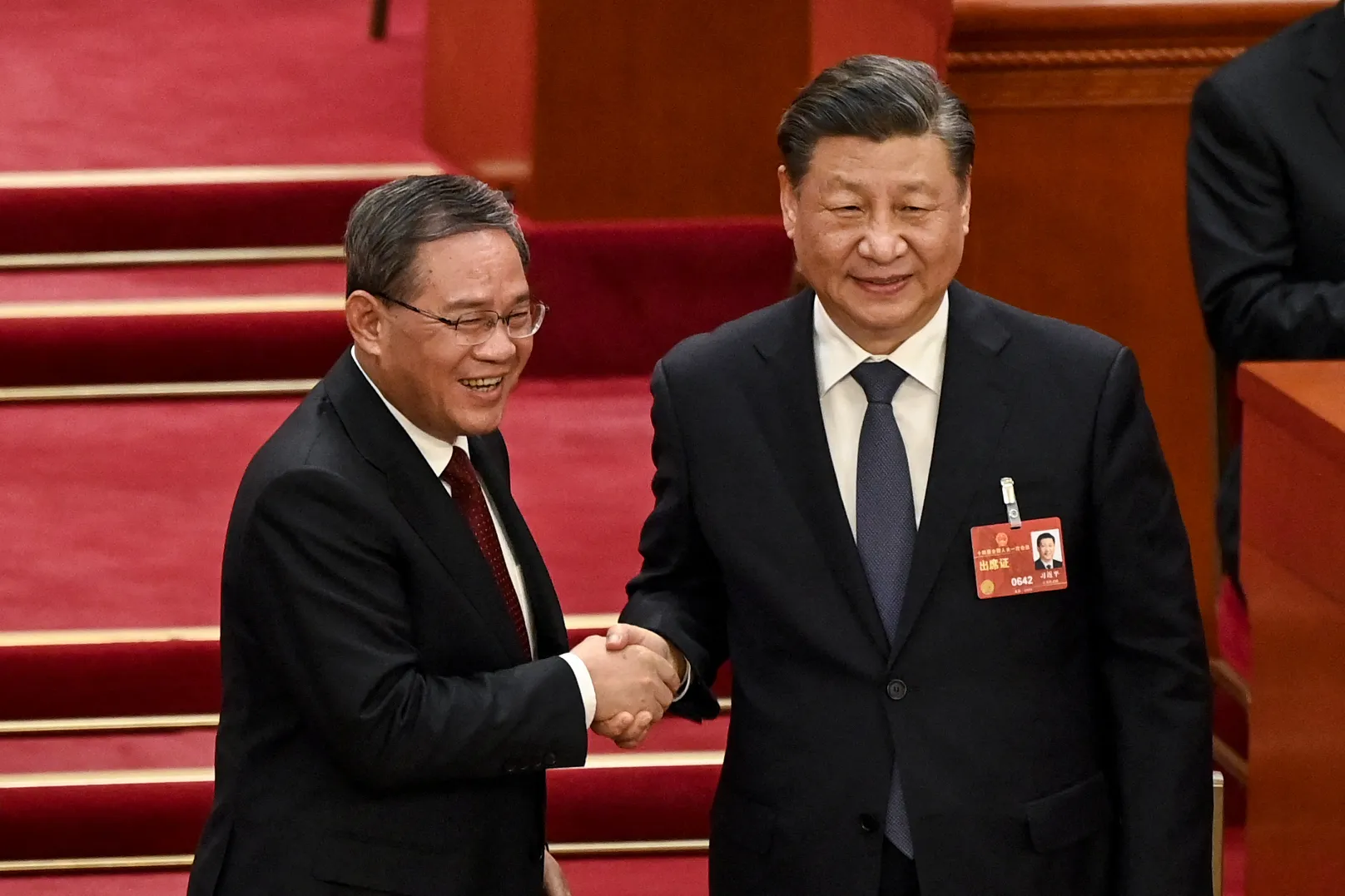 Li Qiang and Xi Jinping