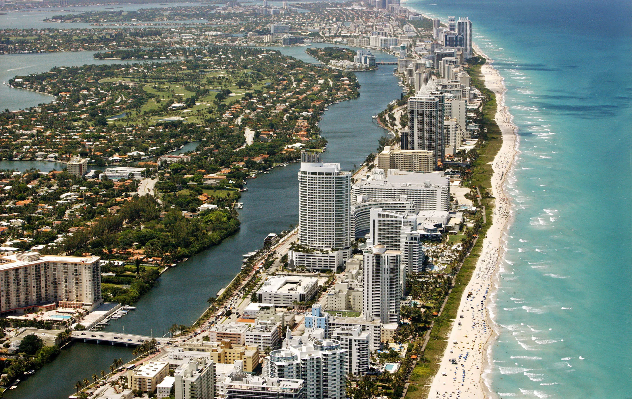 Miami Beach Coast, Florida.