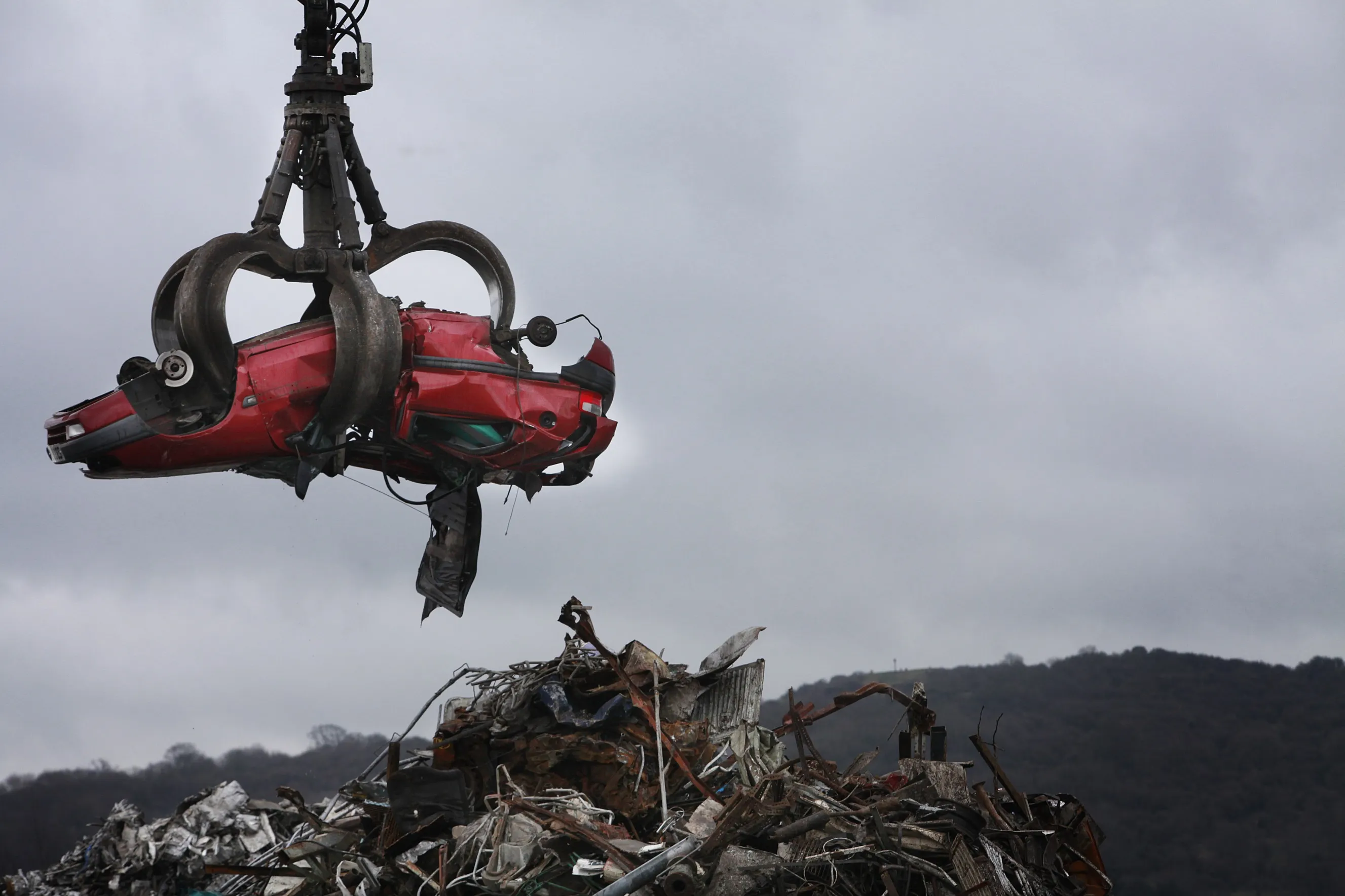 A Car Scrappage Plant As U.K. Government Ends Scheme