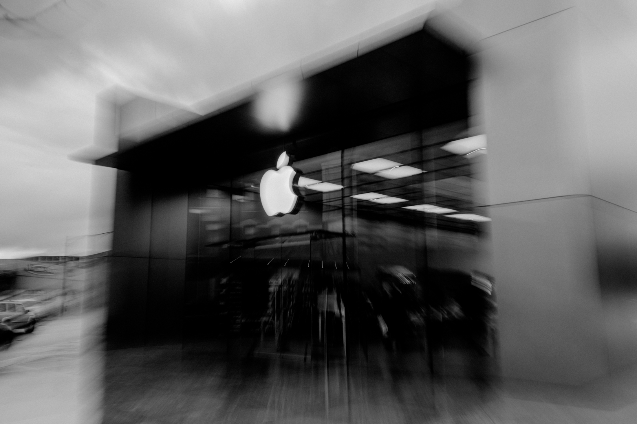 apple retail store sign